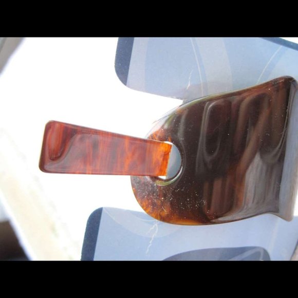 Goody 1999 Plastic Hair Barrette Stick Through Pin Heart Tortoiseshell Brown - Picture 3 of 7